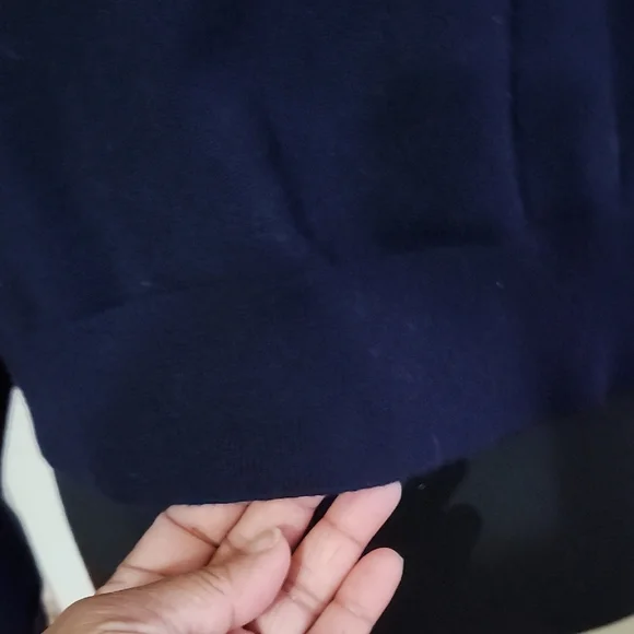 Womens Navy Sweater with Bear Design - Picture 8 of 10